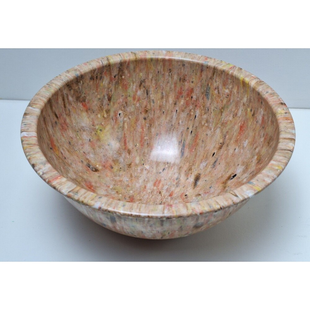 Vintage Texas Ware #125 Melamine Splatter Confetti Mixing Bowl 4 Qt. USA 11.25"